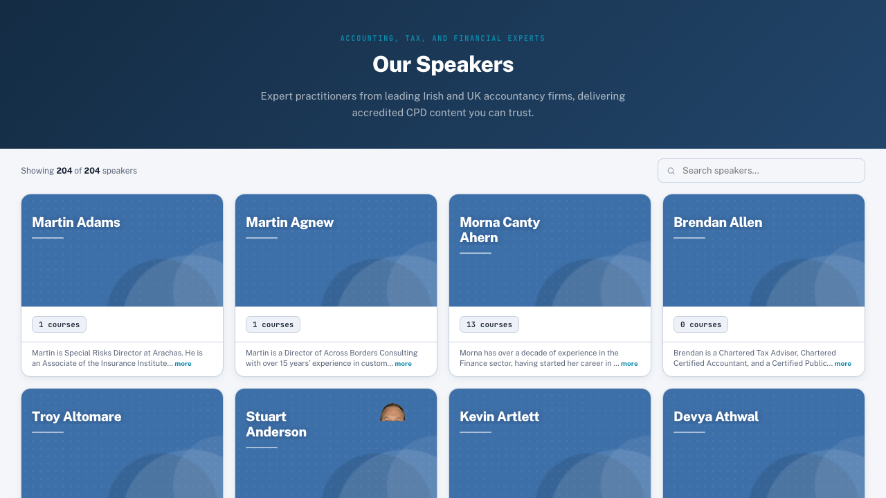 Speakers Directory