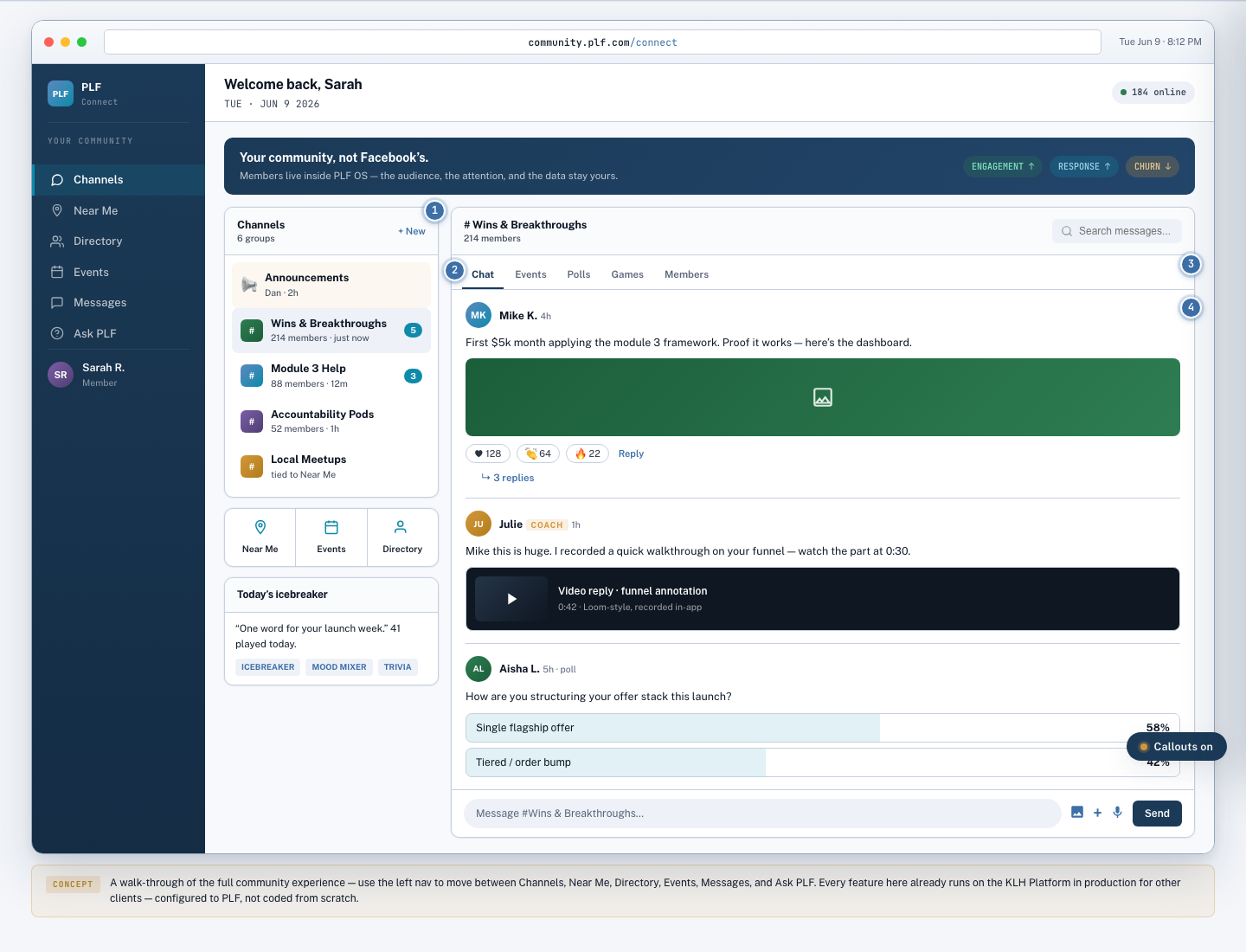 Connect Community Mockup